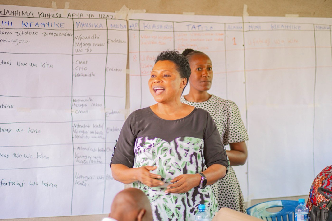 A facilitator leading a planning session